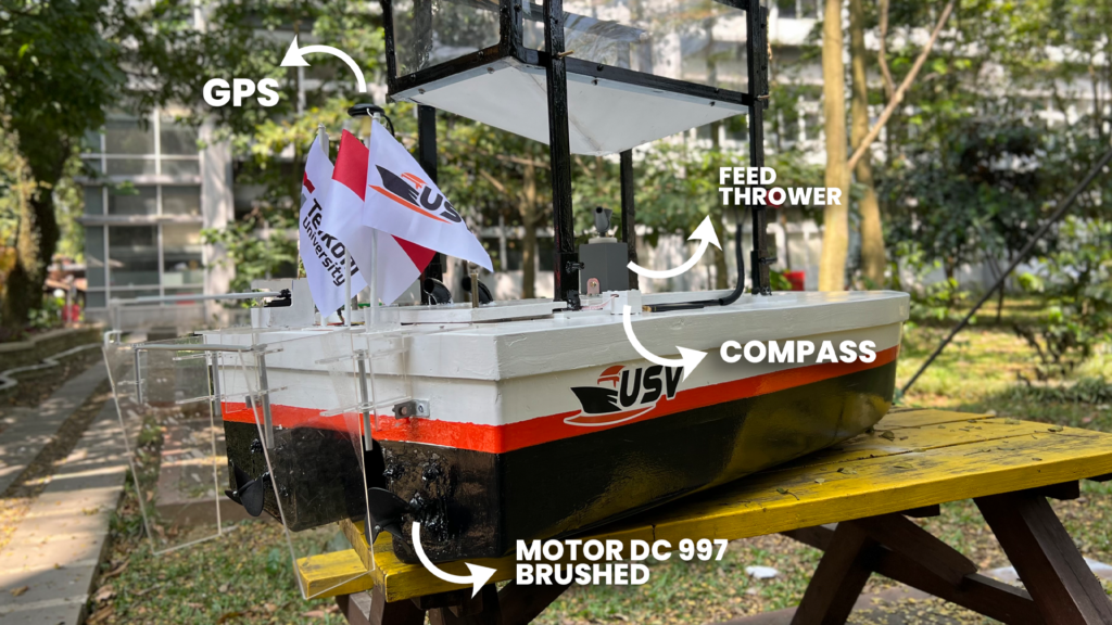 Unmanned Surface Vehicle Fish Feeder